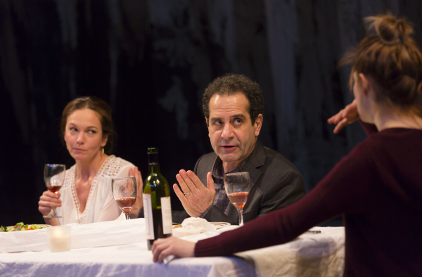 Diane Lane and Tony Shalhoub in a scene from Lincoln Center Theater&#39;s The Mystery of Love and Sex.