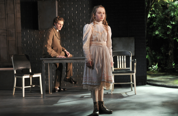 Ben Rosenfield and Sophia Anne Caruso in MCC Theater's The Nether&#39;&#39;.