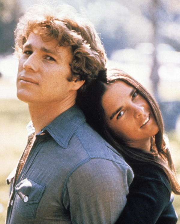 Love Letters&#39; Ryan O&#39;Neal and Ali MacGraw in Love Story.