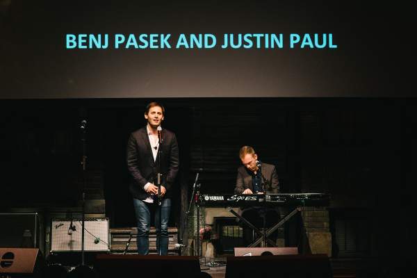 Tony-nominated songwriters Benj Pasek and Justin Paul perform a song from their new musical at TEDxBroadway.