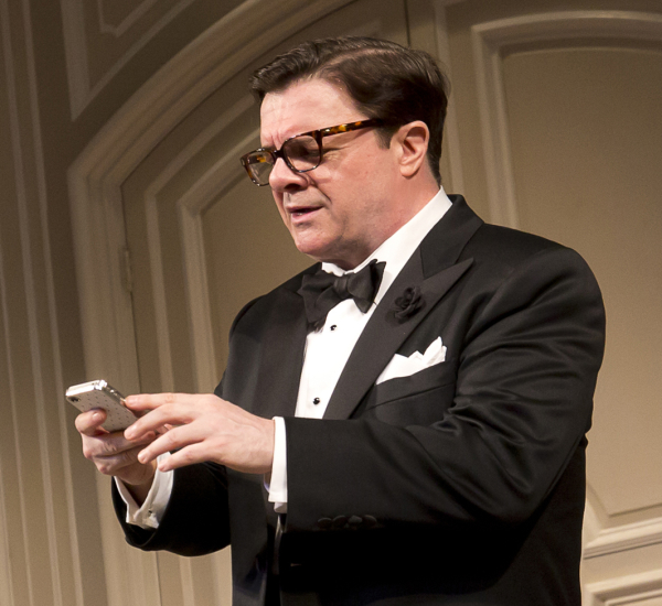 Nathan Lane plays James Wicker in Terrence McNally&#39;s Broadway comedy It&#39;s Only a Play.