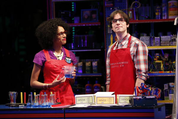 Matt Doyle and Nicolette Robinson star in Peter Lerman and Michael Mayer&#39;s Brooklynite, directed by Mayer, at The Vineyard Theatre.