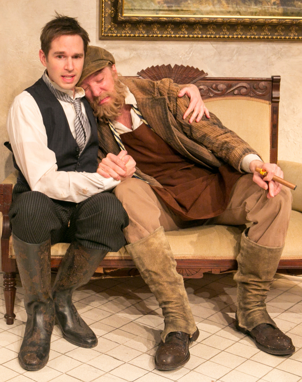 Joe Delafield as Peter and Michael Schantz as Mate in Ferenc Molnár&#39;s Fashions for Men.