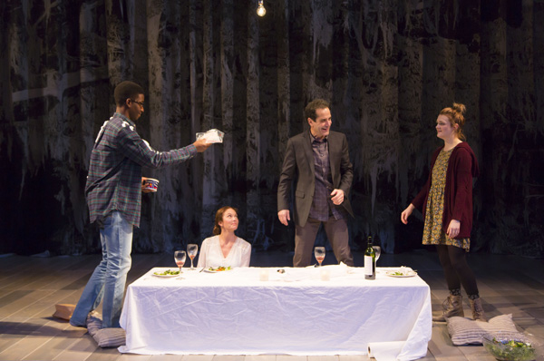 Mamoudou Athie, Diane Lane, Tony Shalhoub, and Gayle Rankin star in Bathsheba Doran&#39;s The Mystery of Love &amp; Sex, directed by Sam Gold, at Lincoln Center Theater&#39;s Mitzi E. Newhouse Theater.