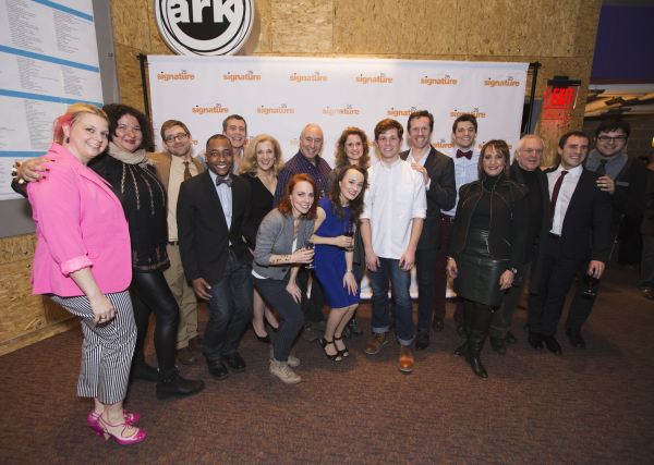 The cast and creative team behind the world premiere production of Kid
Victory at Signature Theatre. 