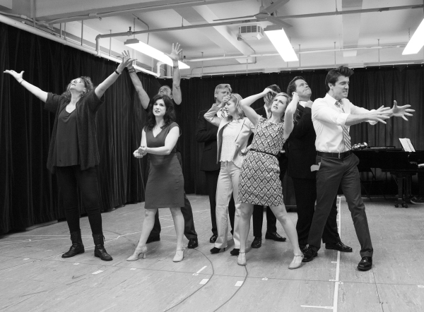 The cast of Clinton the Musical rehearses the show&#39;s opening number.