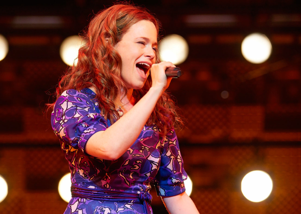 Katie Brayben as Carole King in the Olivier Award-nominated West End production of Beautiful &mdash; The Carole King Musical.