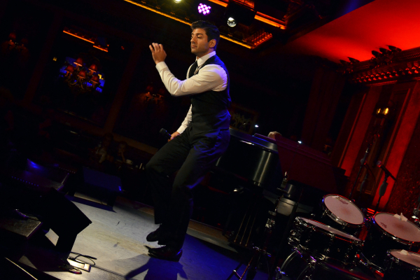 Tony Yazbeck performing his solo show The Floor Above Me at 54 Below.