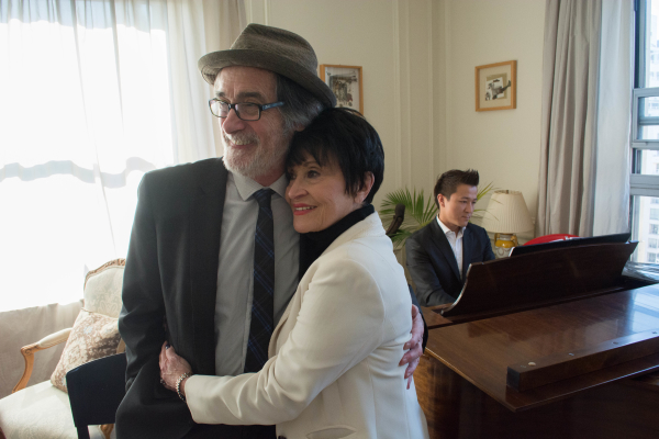The Visit stars Roger Rees and Chita Rivera get cozy for a photo.