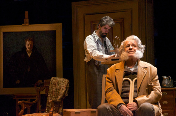 Hamish Linklater and John Noble star in Posterity, written and directed by Doug Wright, at Atlantic Theater Company.