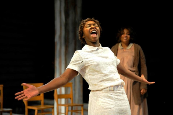 Cynthia Erivo as Celie in John Doyle&#39;s Menier Chocolate Factory production of The Color Purple.