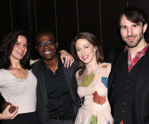 The stars of Placebo: Florencia Lozano, William Jackson Harper, Carrie Coon, and Alex Hurt.