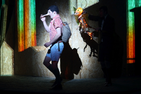 Nathan O&#39;Keefe stars as the title character in Pinocchio, directed by Rosemary Myers, at the New Victory Theater.