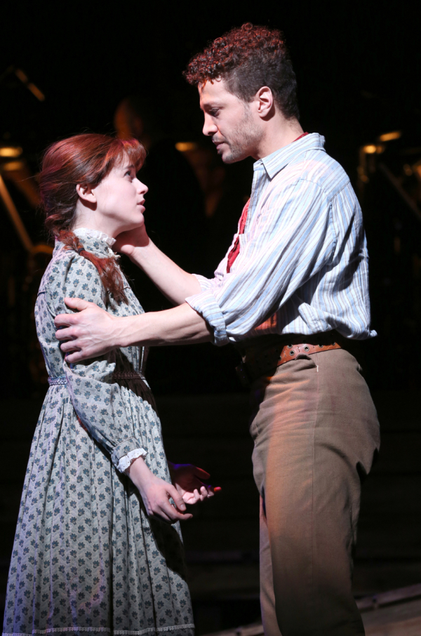 Alexandra Socha and Justin Guarini find love in Paint Your Wagon at New York City Center.