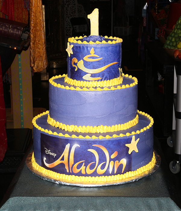The Aladdin anniversary cake.