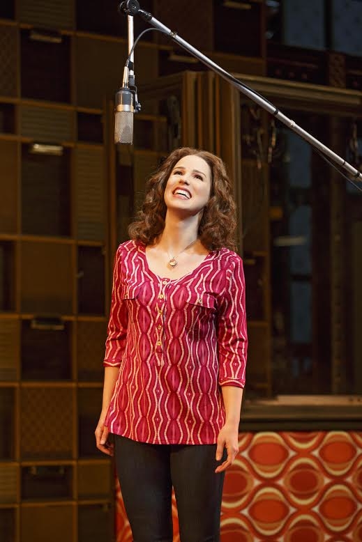 Chilina Kennedy as Carole King in Broadway&#39;s Beautiful — The Carole King Musical. 