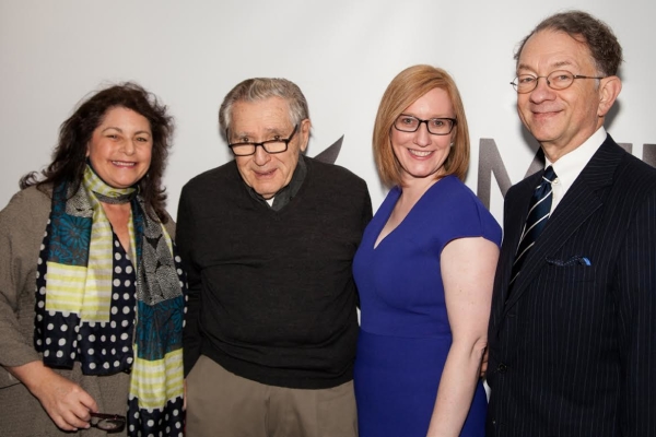 Julie and Al Larson with Heather Hitchens and William Ivey Long of the American Theatre Wing.