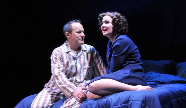 Steven Goldstein and Aimee Doherty as Edward and Sandra Bloom in Big Fish, directed by Paul Daigneault, at SpeakEasy Stage Company.