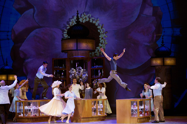 A scene from the Paris run of An American in Paris, directed and choreographed by Christopher Wheeldon, with a book by Craig Lucas, music by George Gershwin, and lyrics by Ira Gershwin. 