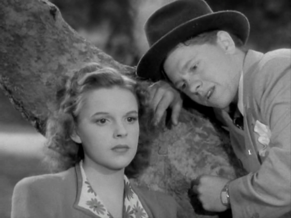 Judy Garland and Mickey Rooney in the film version of Babes in Arms.