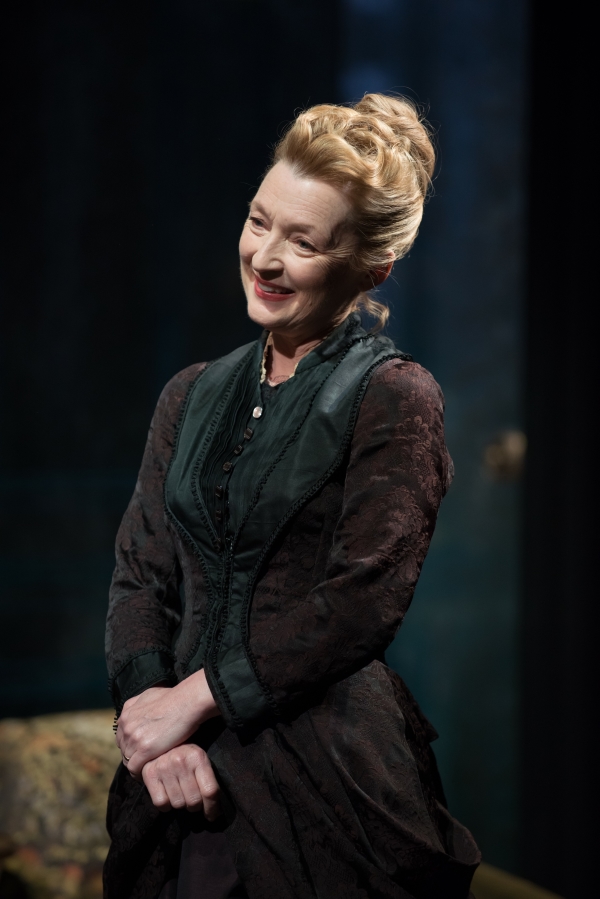 Lesley Manville as Helene Alvang in Richard Eyre&#39;s production of Henrik Ibsen&#39;s Ghosts.