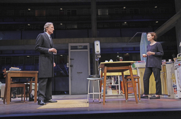 Bill Nighy and Carey Mulligan star in David Hare&#39;s Skylight, directed by Stephen Daldry, at The John Golden Theatre.
