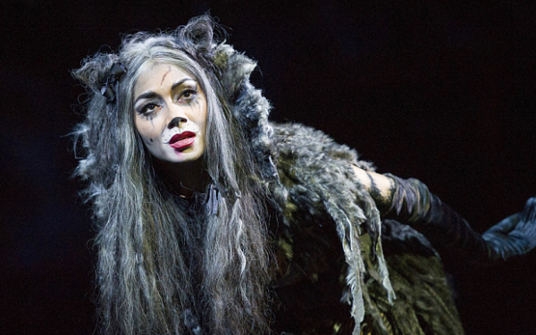 Nicole Scherzinger as Grizabella in the West End revival of Cats.
