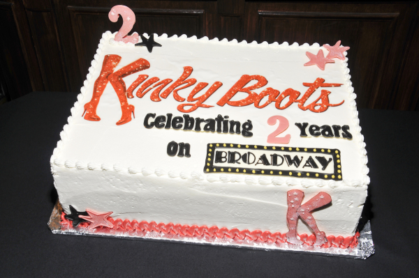 Kinky Boots celebrated 2 years on Broadway with a special cake.
