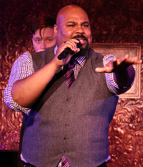 James Monroe Iglehart wows the crowd with his freestyling skills, part of his show, How the Heck Did I Get Here?