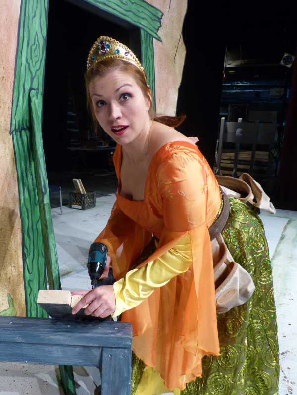 Shonna Cirone plays Princess Fiona, a different kind of princess, in Shrek The Musical at Wheelock Family Theatre.