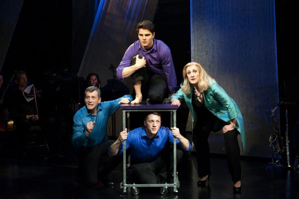 (clockwise from the left) Bobby Smith, Austin Colby, Donna Migliaccio and Paul Scanlan in Simply Sondheim at Signature Theatre.