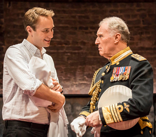 Oliver Chris and Tim Pigott-Smith in King Charles III at the Almeida.