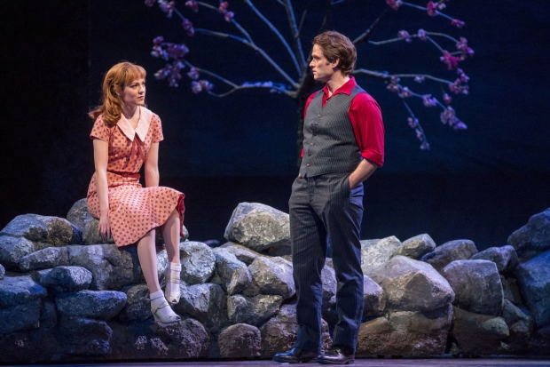 Laura Osnes and Steven Pasquale as Carousel&#39;s star-crossed lovers Julie Jordan and Billy Bigelow.