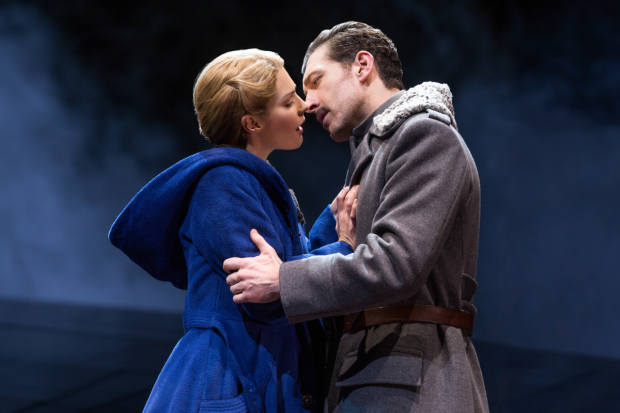 Kelli Barrett and Tam Mutu in the new Broadway musical Doctor Zhivago.