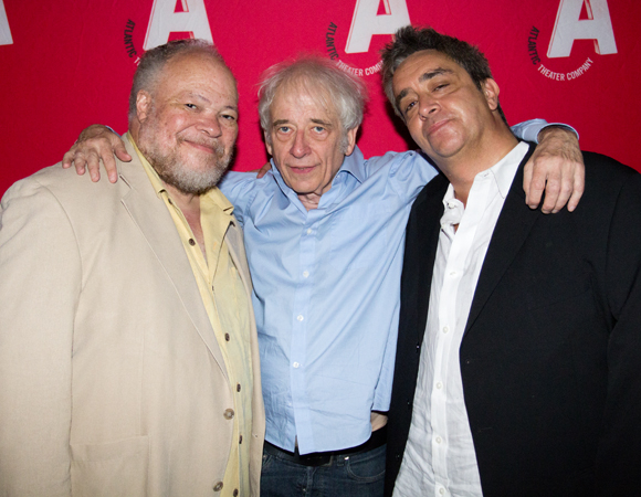 Stephen McKinley Henderson poses with director Austin Pendleton and playwright Stephen Adly Guirgis at the opening of Between Riverside and Crazy.