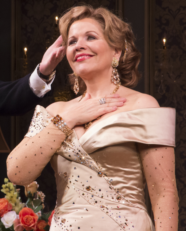 Renée Fleming takes her opening night bow in Living on Love at the Longacre Theatre.