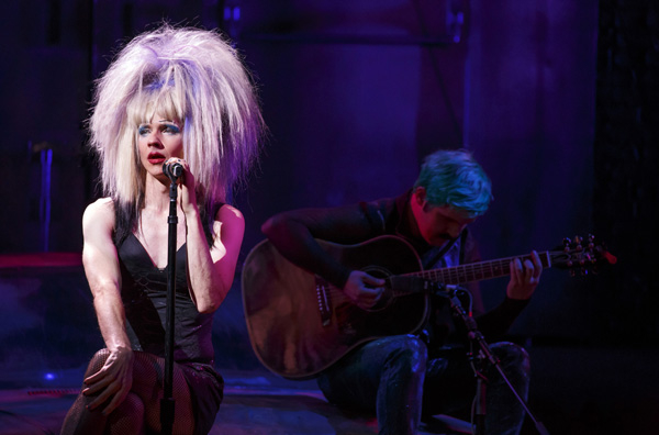 John Cameron Mitchell stars in his and Stephen Trask&#39;s Hedwig and the Angry Inch, directed by Michael Mayer, at the Belasco Theatre.