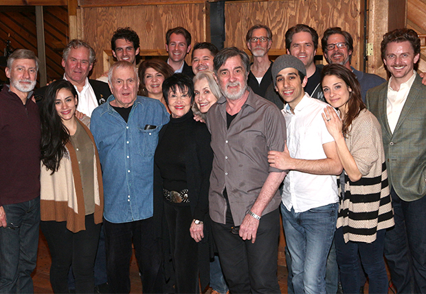 The Visit family poses for a photo during the recording session.