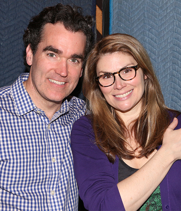 Brian d&#39;Arcy James and Heidi Blickenstaff play onstage couple Nick and Bea Bottom.