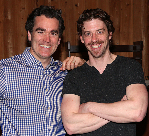 Brian d&#39;Arcy James and Christian Borle lead the cast of Something Rotten! as Nick Bottom and William Shakespeare.