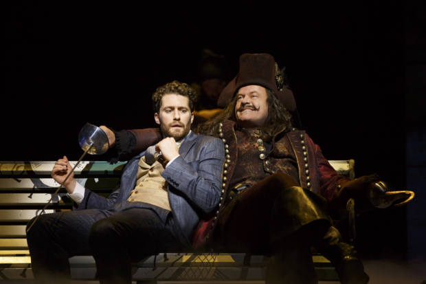 Matthew Morrison and Kelsey Grammer star in Finding Neverland, directed by Diane Paulus, at Broadway&#39;s Lunt-Fontanne Theatre. Neither will receive a Tony Award this year.