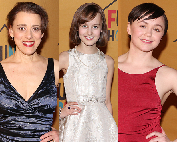 Judy Kuhn, Sydney Lucas, and Emily Skeggs are nominated in the Best Featured Actress in a Musical category for Fun Home.