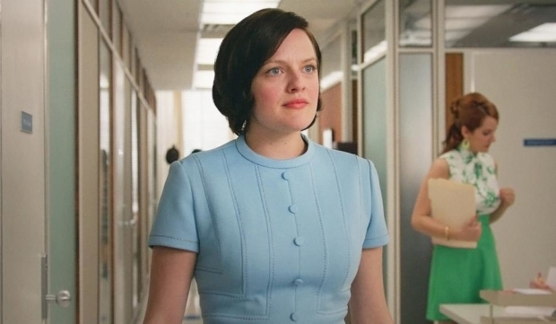 Elisabeth Moss as Peggy Olson on the hit AMC series Mad Men.