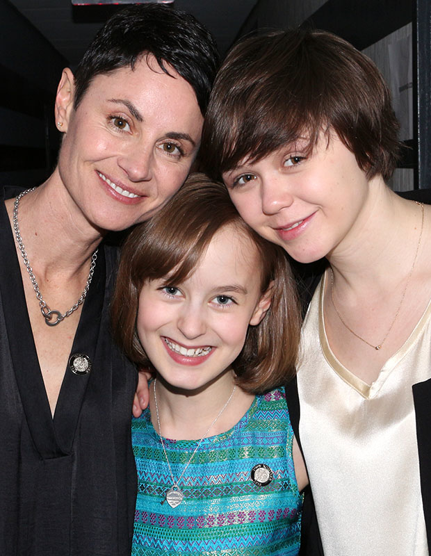 Fun Home stars Beth Malone, Sydney Lucas, and Emily Skeggs celebrate their Tony nominations at the Paramount Hotel.