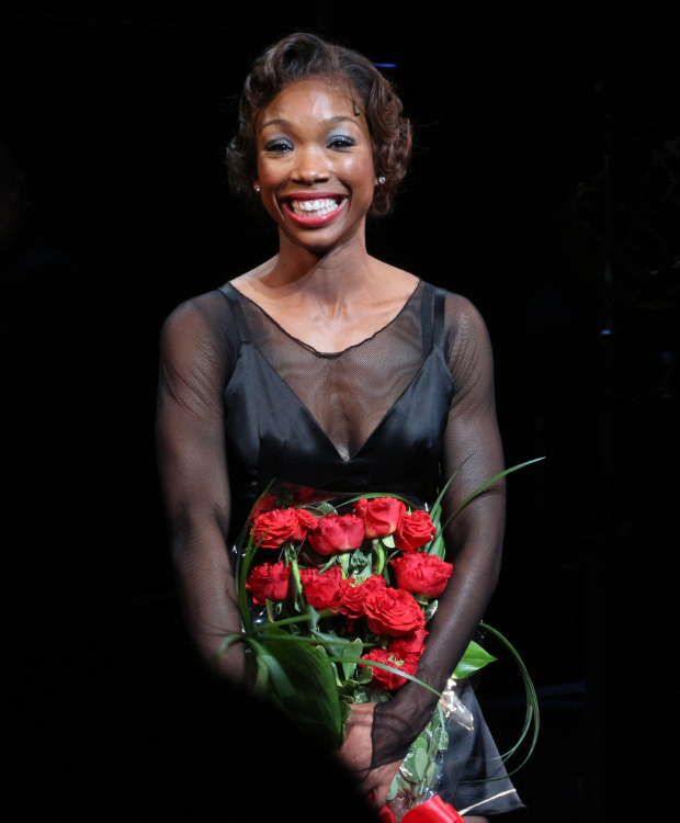 Brandy Norwood makes her Broadway debut as Roxie Hart in Chicago at the Ambassador Theatre.