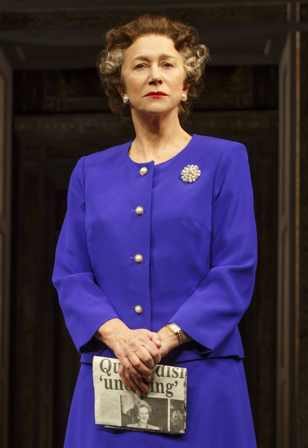 Helen Mirren as Queen Elizabeth II in the Broadway production of The Audience.