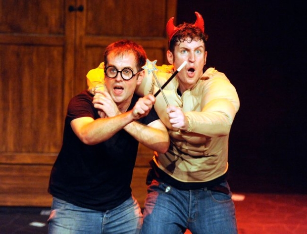 Jefferson Turner and Daniel Clarkson in Potted Potter, returning to the Shakespeare Theatre Company.