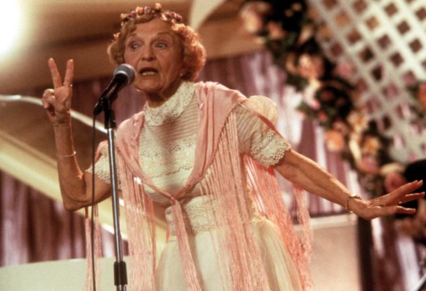 Ellen Albertini Dow as Rosie, the rapping grandma, in the 1998 film The Wedding Singer.