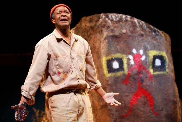Leon Addison Brown as artist Nukain Mabusa in The Painted Rocks at Revolver Creek. 
