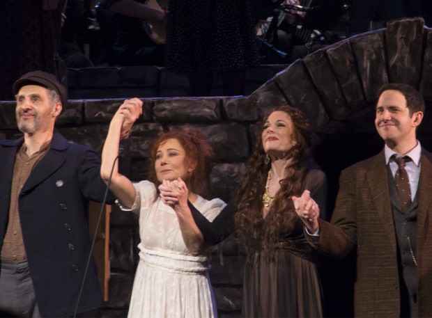 Zorba! stars John Turturro, Zoë Wanamaker, Marin Mazzie, and Santino Fontana take their bows.